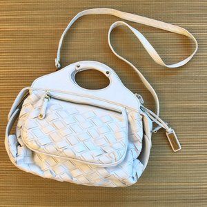 Grayson for Target White Basket Weave Purse
